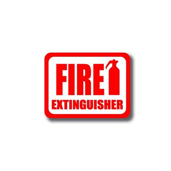 Ergomat 12in x 9in RECTANGLE SIGNS - Fire Extinguisher DSV-SIGN 108 #0311 -UEN - main